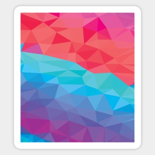 Multi colored Poly Pattern Sticker